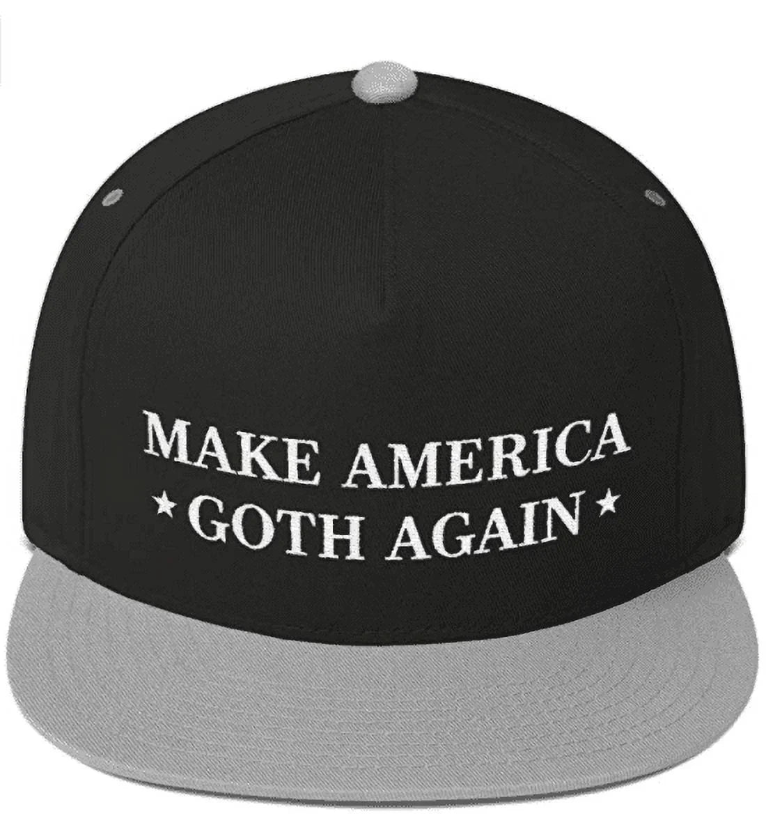 Black/Grey Hat America (Flat Make Again Bill), Goth Hat