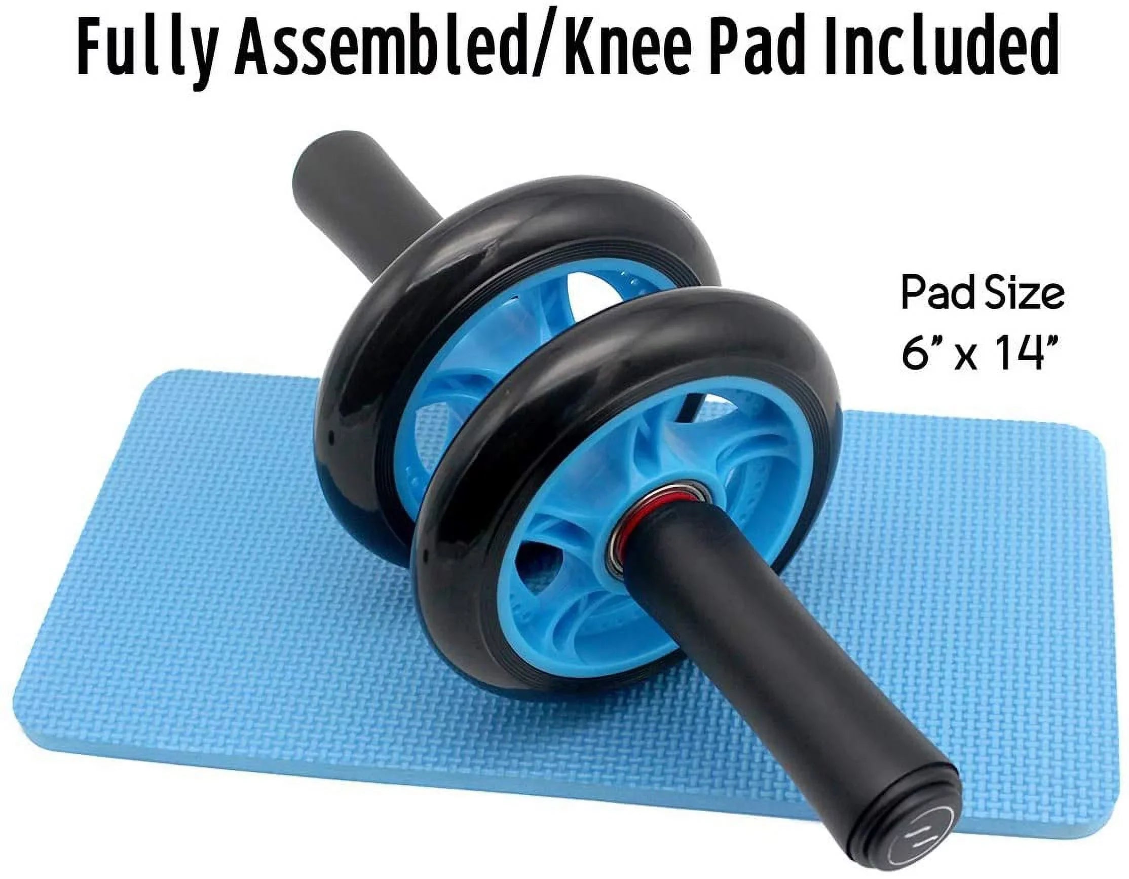 Dual Roller Knee AB Pad and Wheel with Bearings Ball