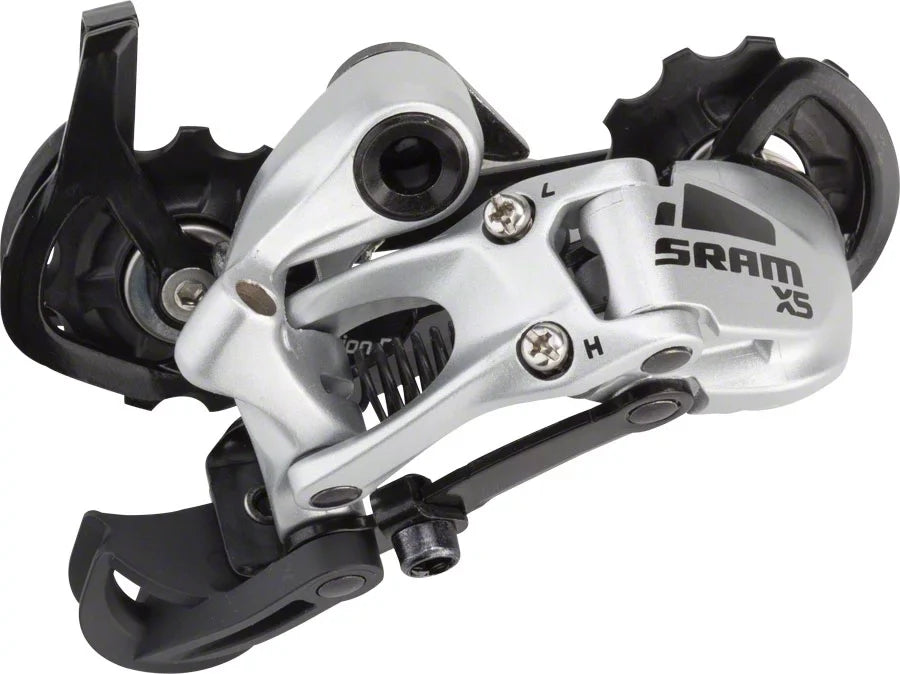 Rear Speed Medium 9 Derailleur SRAM Silver X5 Cage