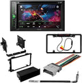 Car for Chevrolet Media DVD/CD Stereo Pioneer 6.2" KIT4844 Receiver Bundle Touchscreen Camera/Installation with W/ Avalanche Kit/in-Dash AVH-241EX Digital Bluetooth/Backup AM/FM 2003-2006 Double DIN