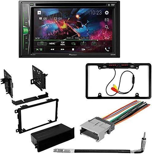 Car for Chevrolet Media DVD/CD Stereo Pioneer 6.2" KIT4844 Receiver Bundle Touchscreen Camera/Installation with W/ Avalanche Kit/in-Dash AVH-241EX Digital Bluetooth/Backup AM/FM 2003-2006 Double DIN