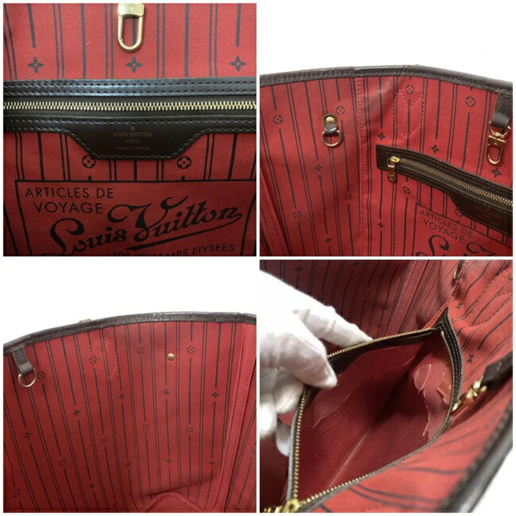 Tote Bag LOUIS MM Louis Brown Ebene Neverfull SP4039 Pre-Owned Damier Ladies Vuitton (Fair) N51105 VUITTON
