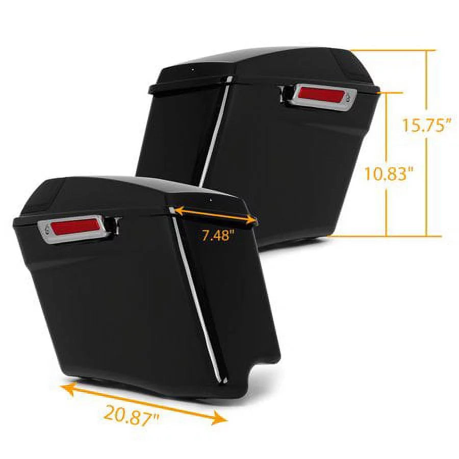 Saddlebags Touring 16 Grills 14 21 with Harley Glide 18 Audio 17 Kojem 5" Cover w/Speaker CVO Hard 20 23 19 22 for 15