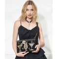 Black Cocktails Round Frances Crossbody Handbag, Clutch Mary Another