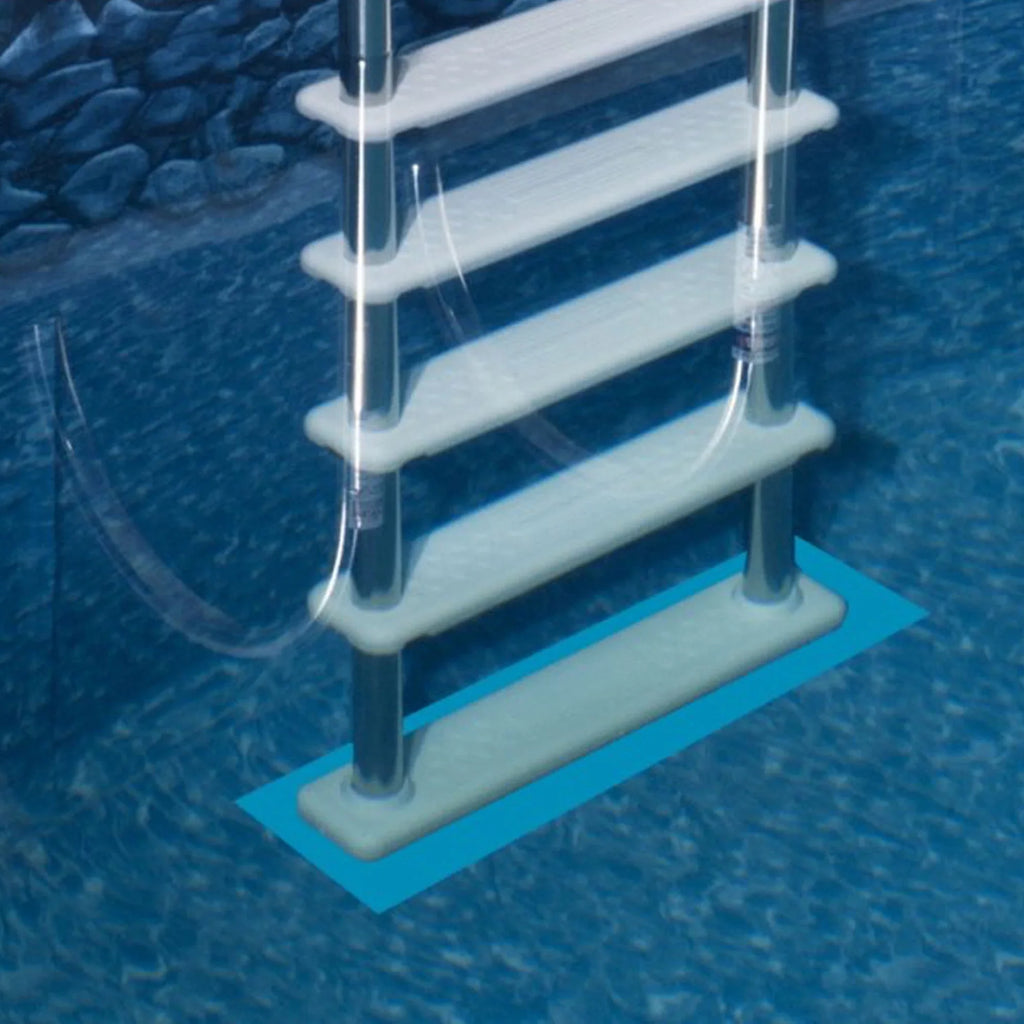 Protective Ladder Frame Mat Pool + 42-Inch Ground Ladder Pool Steel Intex Above