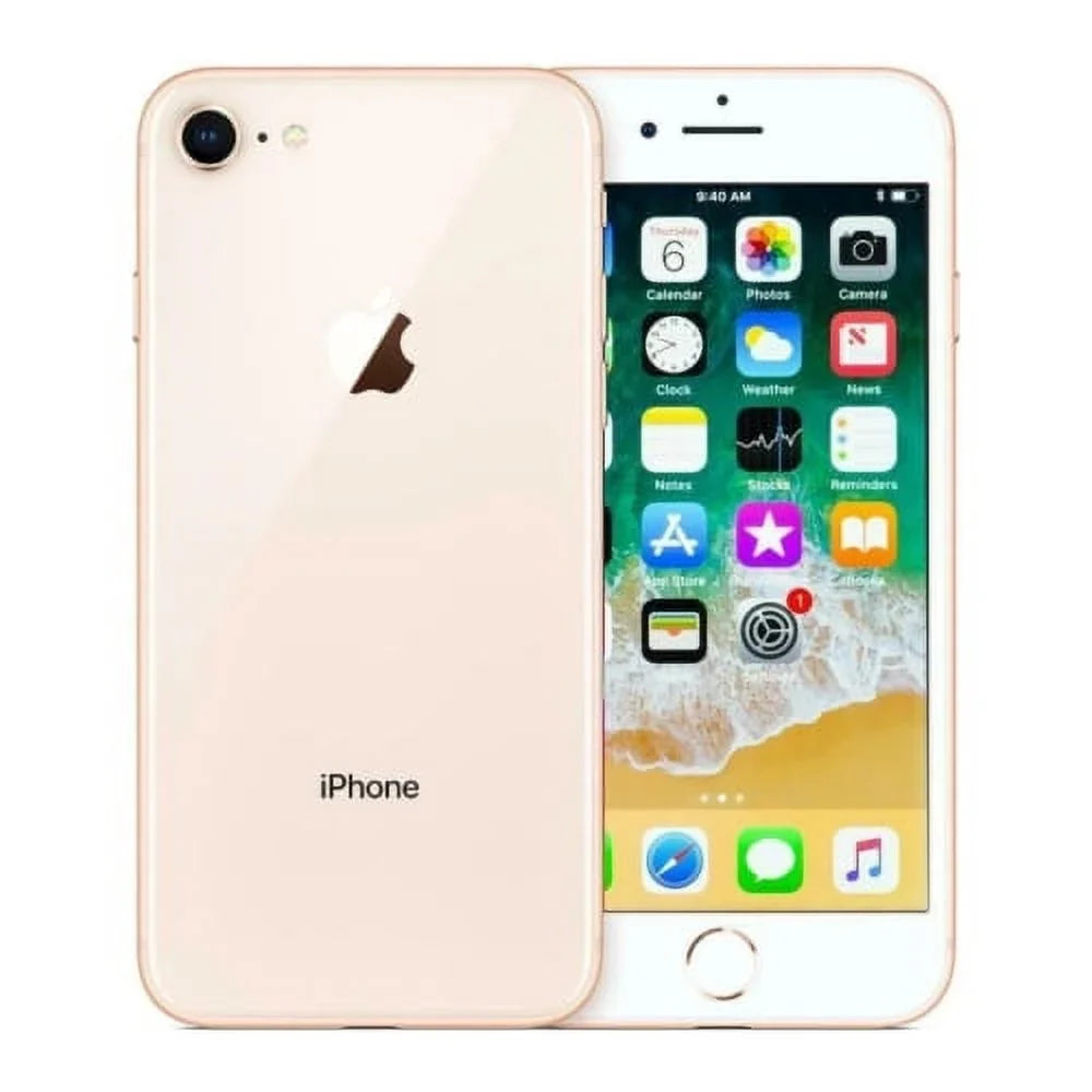 8 Apple Smartphone GSM (Refurbished) Gold Restored T-Mobile iPhone Unlocked 256GB Factory - AT&T