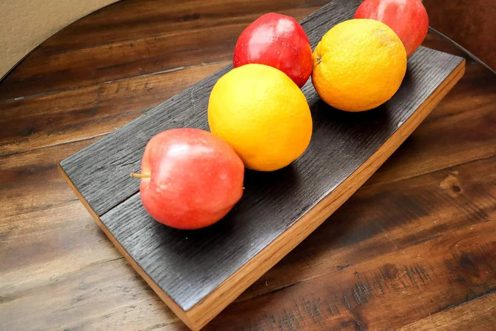 Fruit Wood Bowl Barrel And Home Food For Decoration Decor Wooden (Char Serving & For Finish) - Oak - Display Kitchens Bowl - Serving Bourbon Stave Wooden Bowls American And