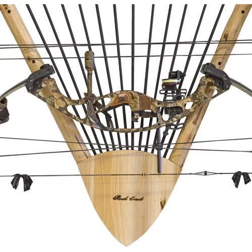 12 - Archery Arrow Wall Rack Rustic Compound Storage 2 Creek Rush Creations Bow
