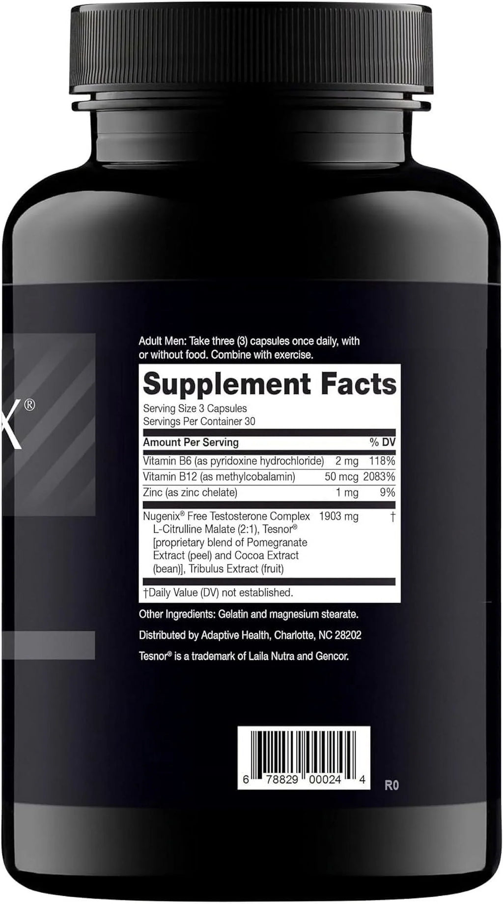 Free Count for Nugenix T Booster - 90 Testosterone Boost Men,