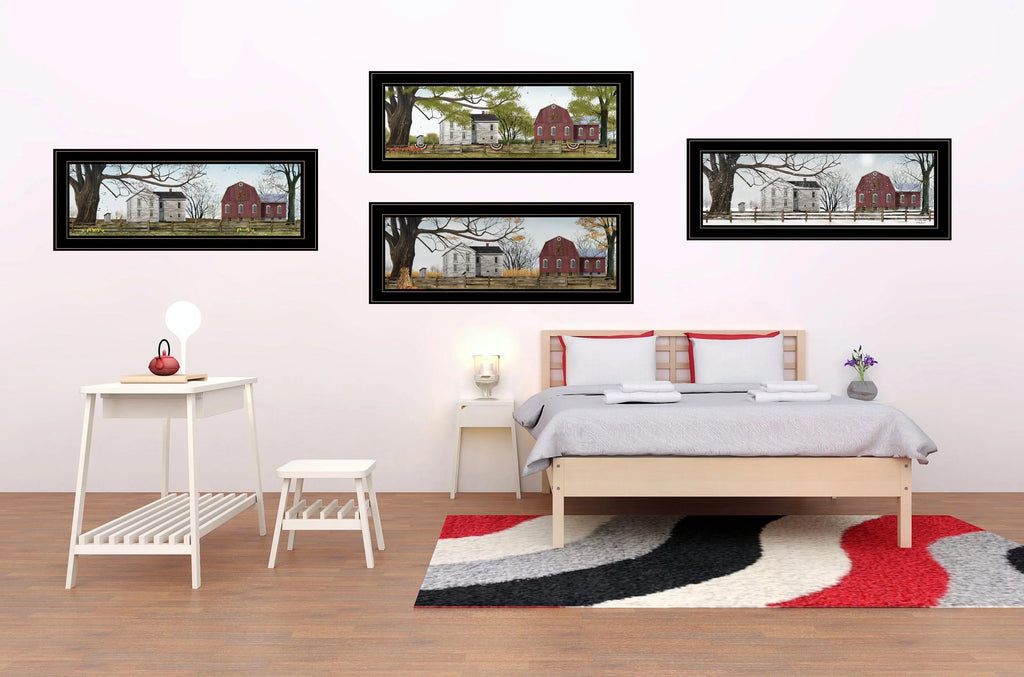 Frame 4-Piece II" Vignette "Four Seasons Black Jacobs, by Billy Collection