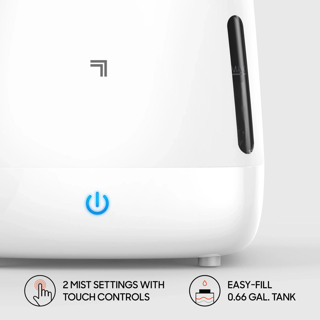 Image Humidifier, White 4 Sharper Mist Ultrasonic (New)