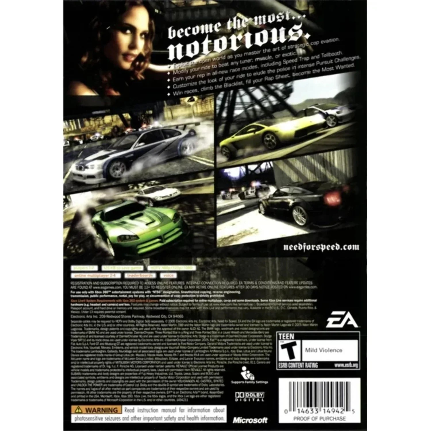 Speed: for Wanted 360 | Xbox Most Need