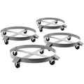 Swivel Auto Non Heavy Frame Truck Red 4 Duty - Pound Dollies Hound Gallon Tipping Dolly Hand Drum Casters Capacity Wheel 1000 55 Steel