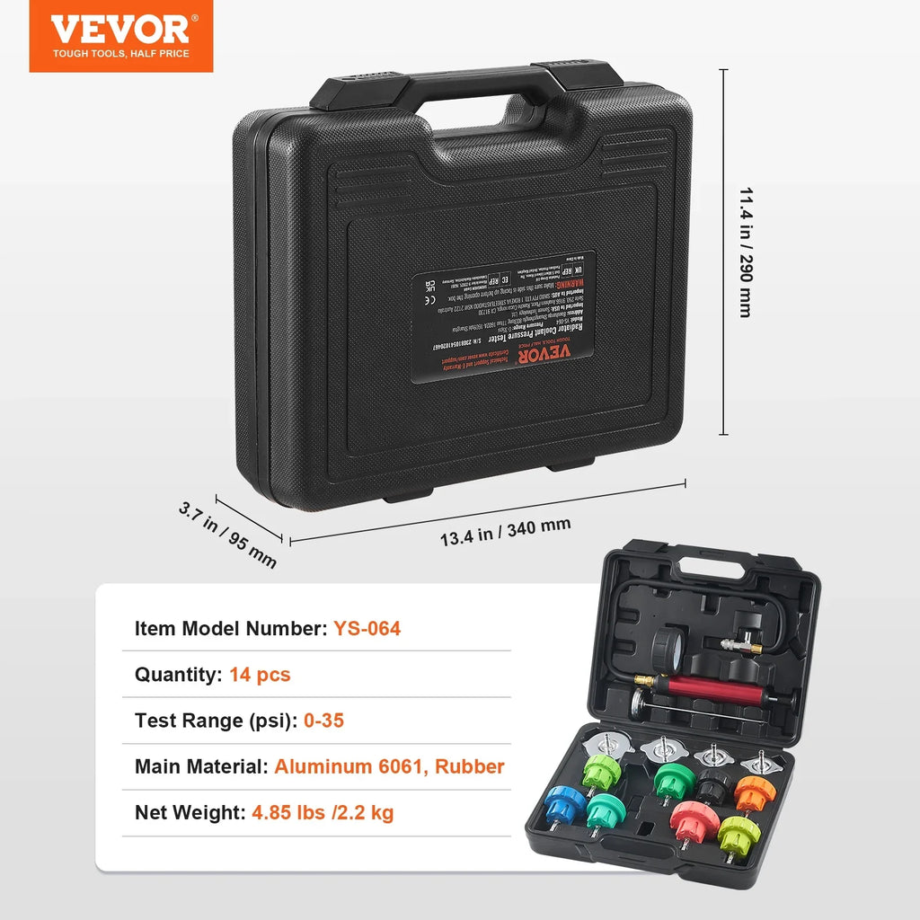Radiator BENTISM Pcs Purge Refill Tester Coolant Adapters 14 Vacuum Pressure With