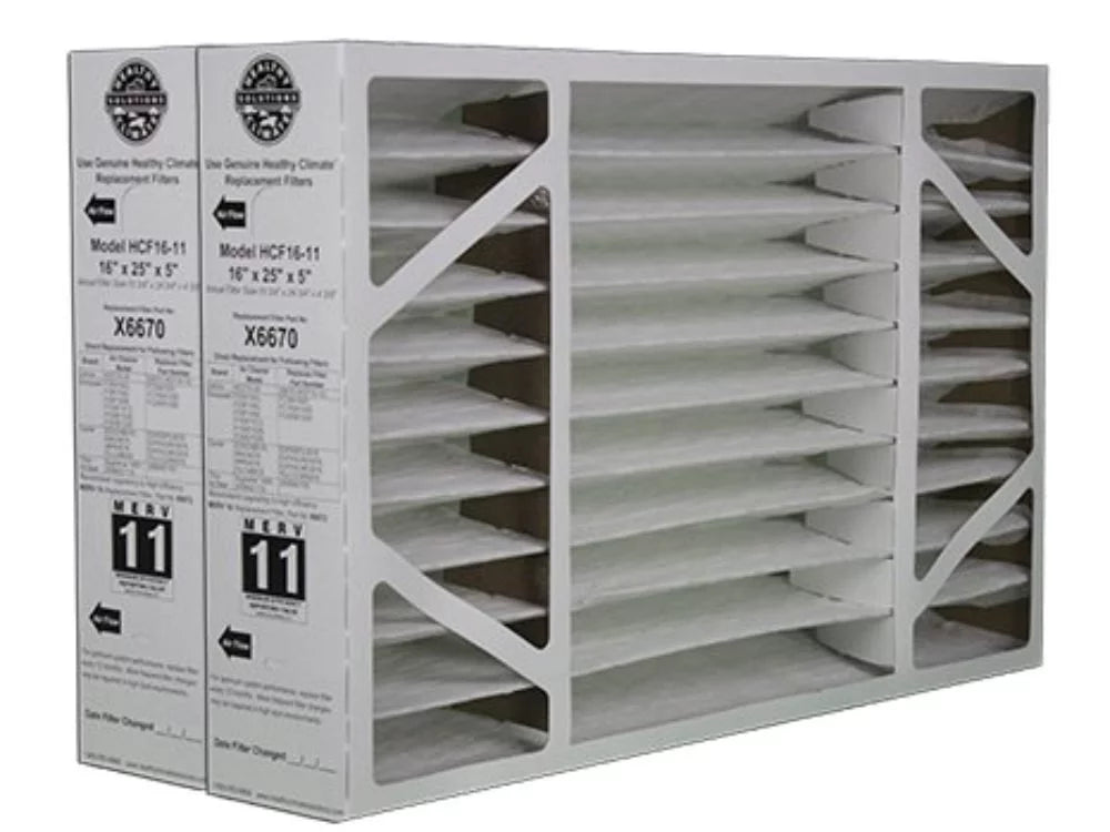 11 16"X25"X5" Pack HCC16-28 Lennox X6660 of X6670 Lennox 2 Fits Filter X6670 Media Genuine Merv OEM