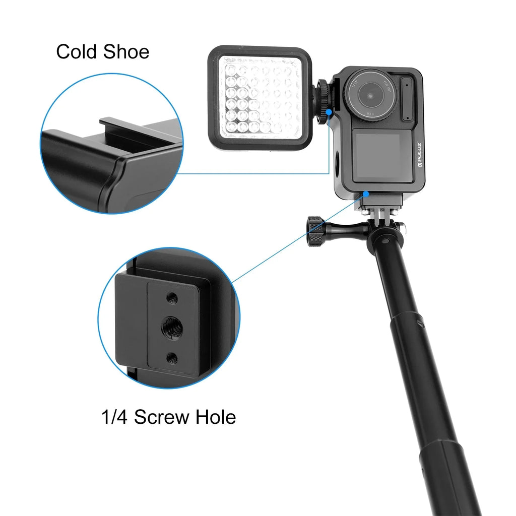 for Alloy Camera Aluminum DJI Frame Cage Protective PULUZ for Camera 4/3,