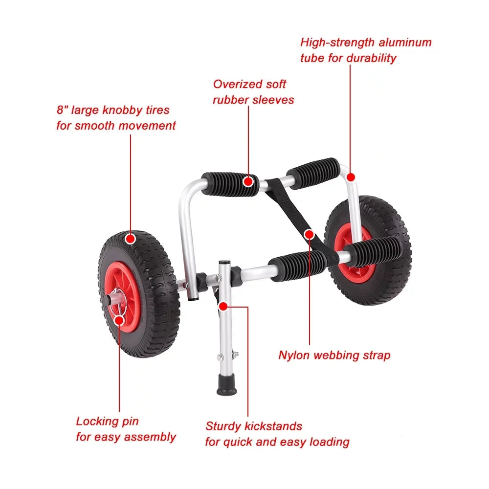 Kayak Canoe Boat Trolley Lightweight Portable Anself Foldable