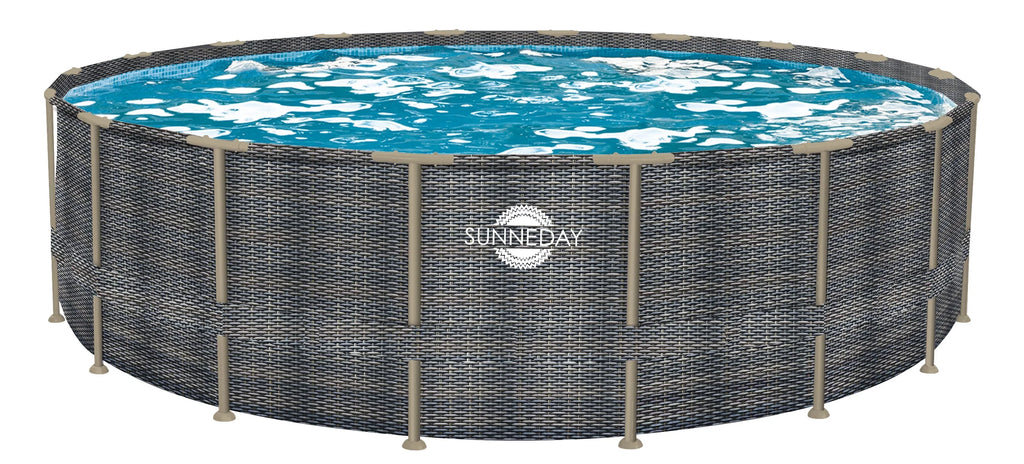 x Round Soft-sided ft. Rattan 52 Sunneday in. Oasis 18