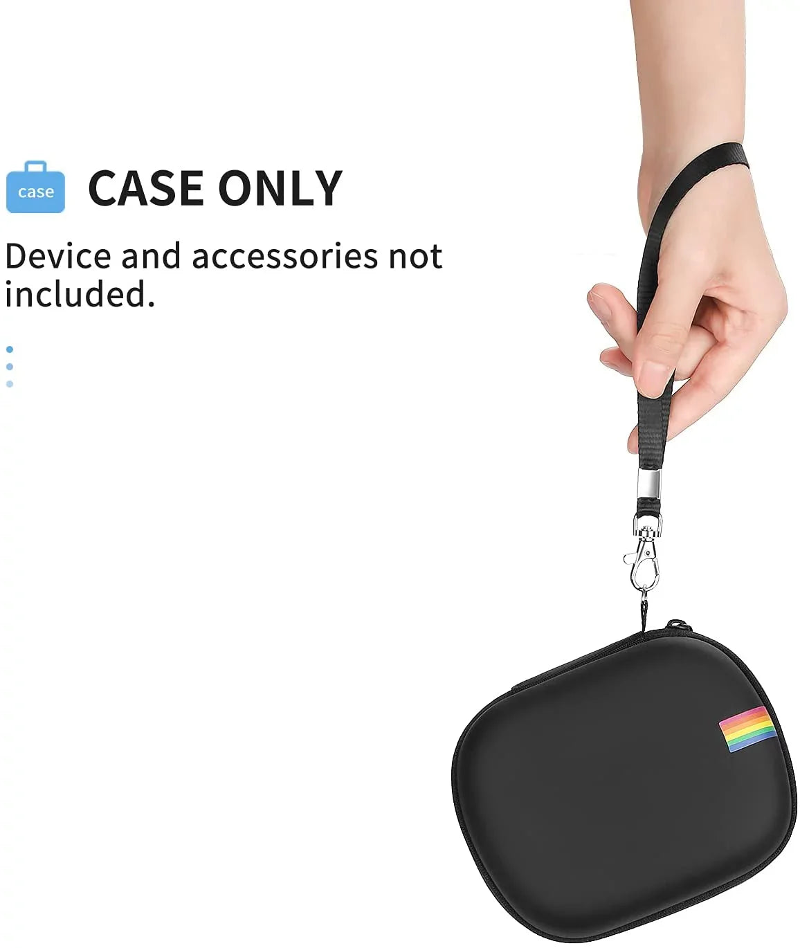 Go Case Camera Hard Polaroid Bag Storage Instant (9035), Cover Portable Carry (Black) Organizer Travel Mini for