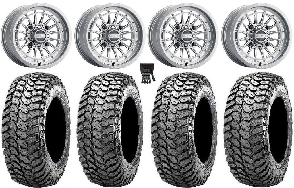 15" MetalFX Gm Contrast Delta / 1000 Can-Am / Tires 29" Pioneer Talon Cut Wheels Maverick Honda Liberty X3