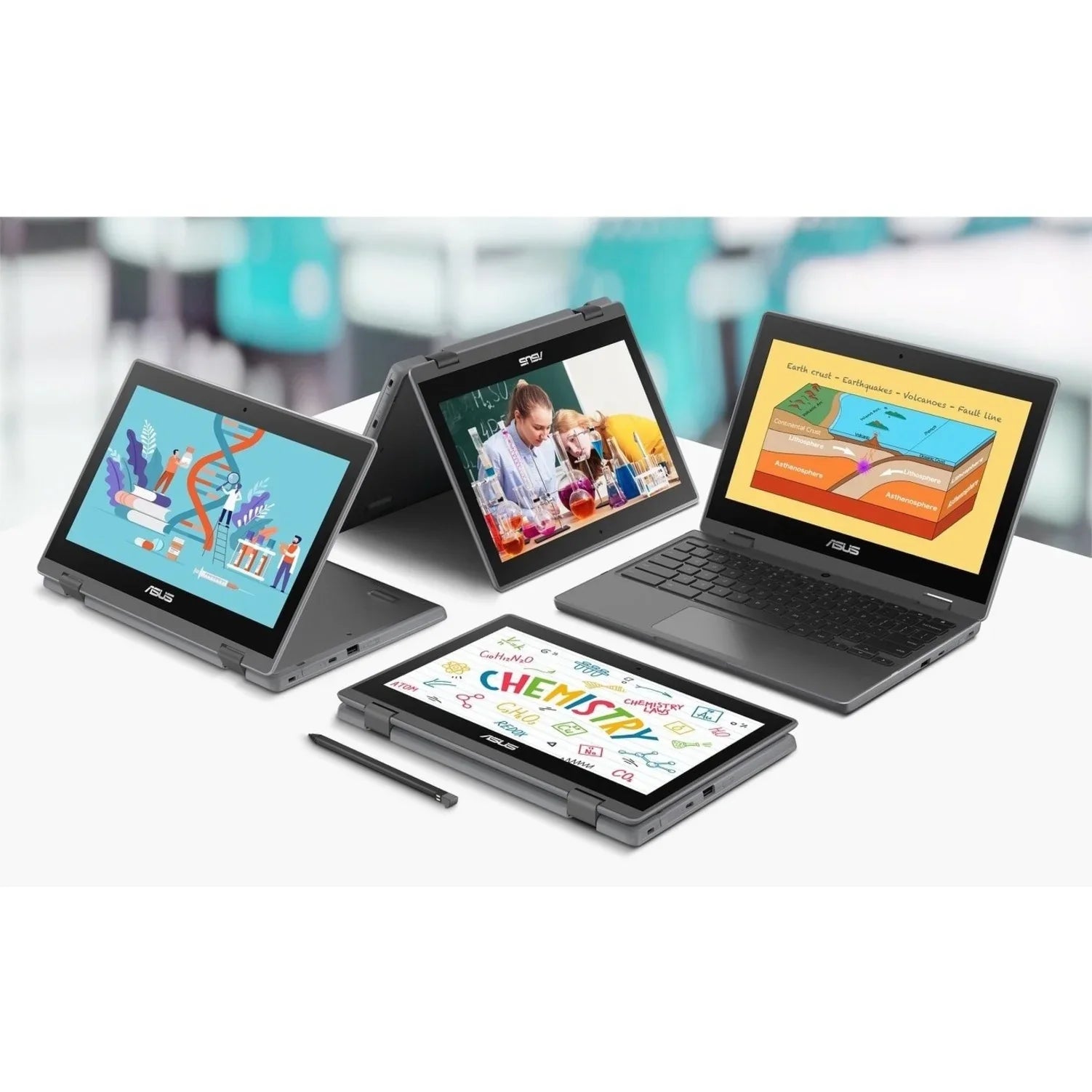 Flip ChromeOS, Chromebook 11.6" Touchscreen, CR1100FKA-YZ184T Intel 64GB Asus Celeron SSD, N5100,