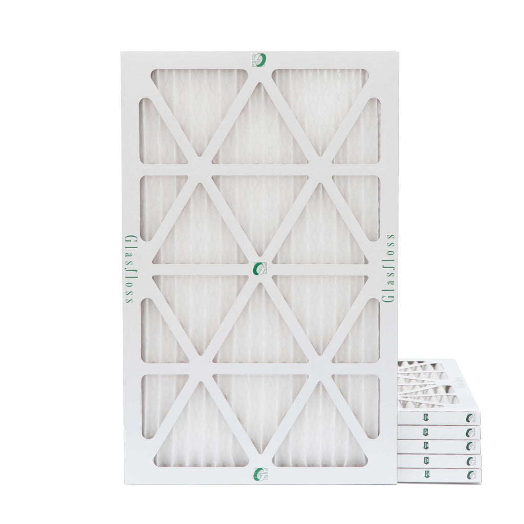 Pleated 6 Air Size: 24-1/2 of Pack 7/8 MERV x x 13 13-1/2 Glasfloss. Actual by 14x25x1 Filters