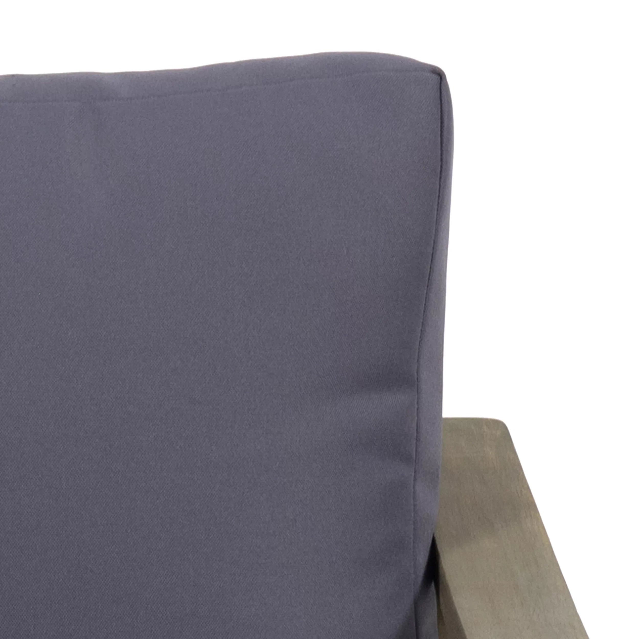 Dark Studio GDF Cushions, Acacia 4 Gray Wood Set Johnlucas and Seater with Gray Outdoor Chat