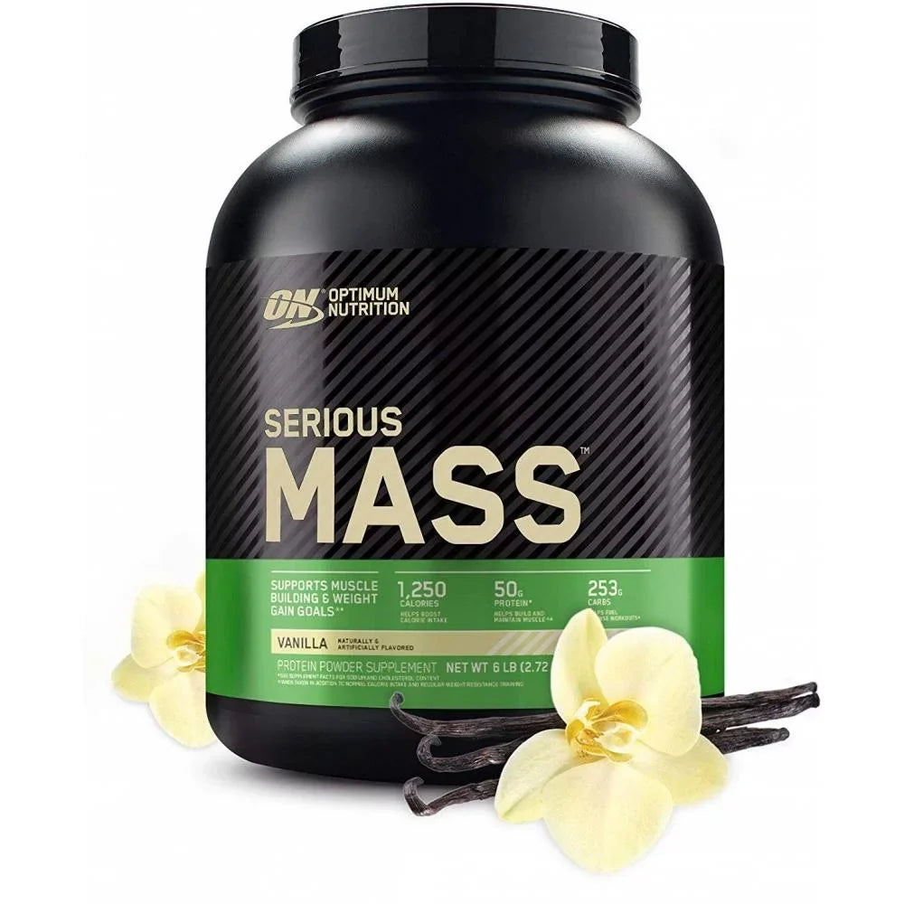 Vanilla, Optimum Weight Powder, Gainer Mass, Serious Nutrition, 6.lb Protein