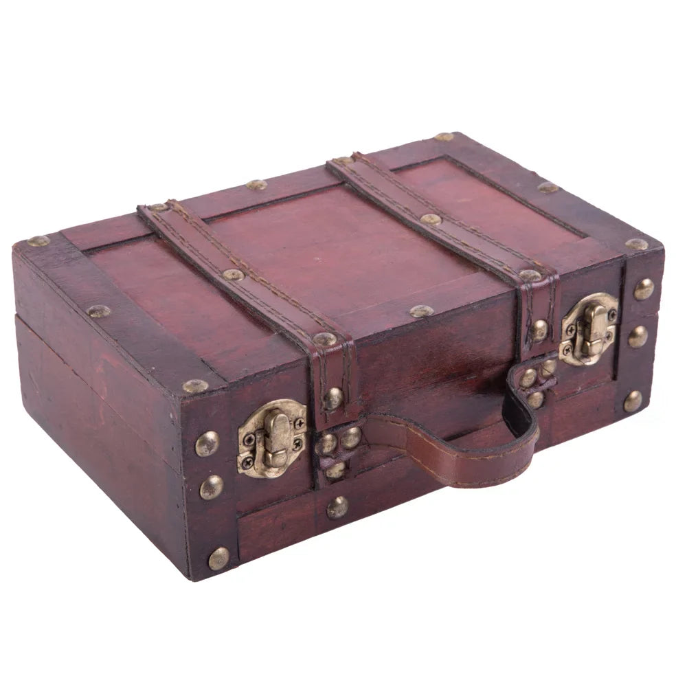 Suitcase Old-fashioned with Straps Small