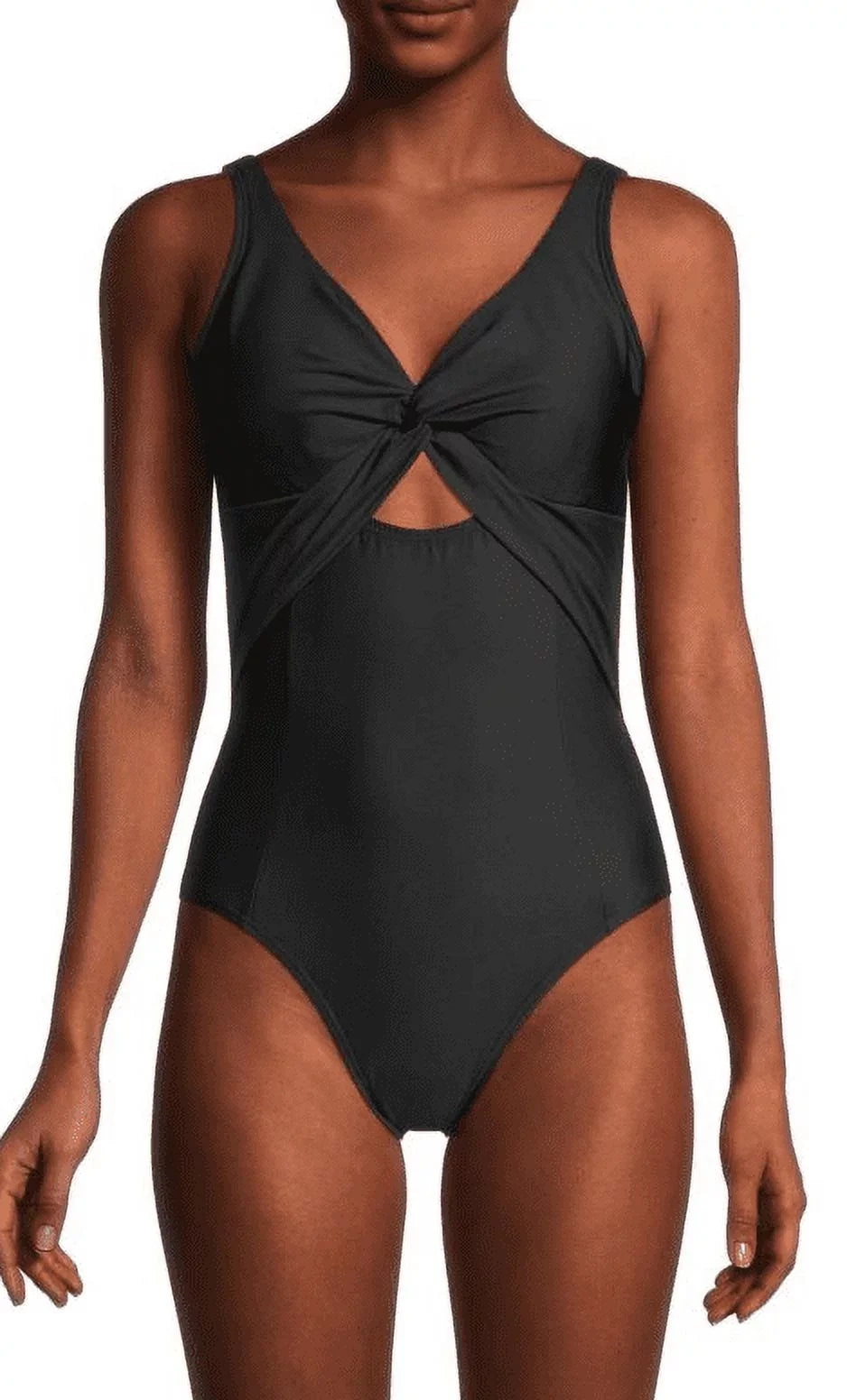 One-Piece Peek-a-Boo BLACK US Swimsuit, DKNY Twist 6