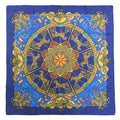 LUNA (Good) KARE90 Silk PARK Scarf Amusement Pre-Owned Park Muffler Carousel HERMES Blue Horse