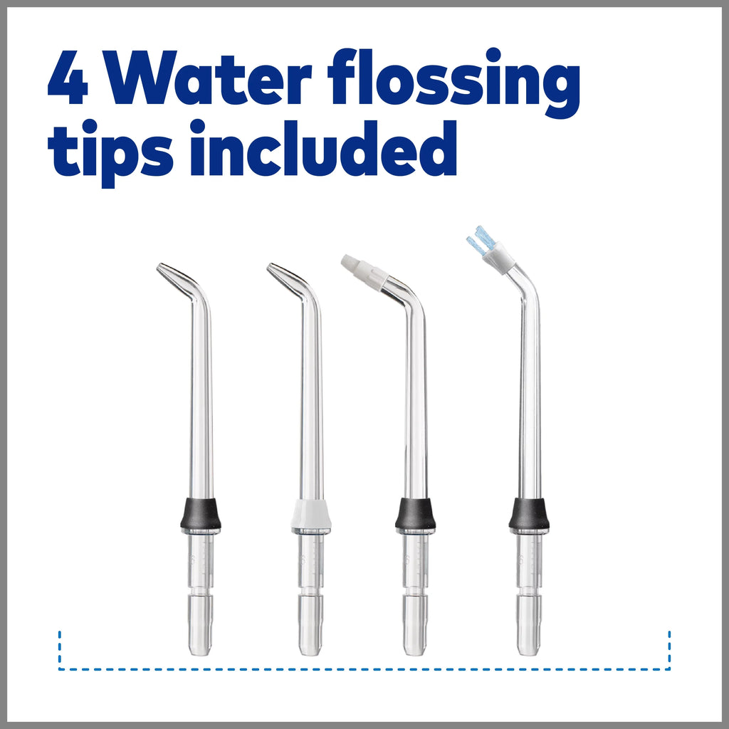 Cordless Oral Flosser Portable Irrigator, Waterpik Water Plus Black