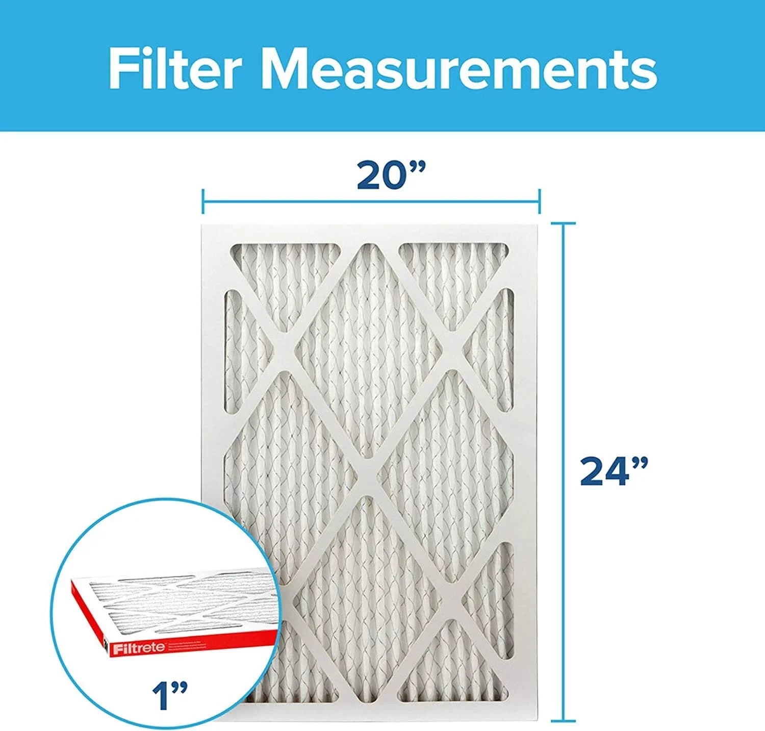 11, 23.81 0.81 x Allergen Filtrete 20x24x1 x dimensions exact Air MPR MERV Defense, 6-Pack 1000 19.81 Filter