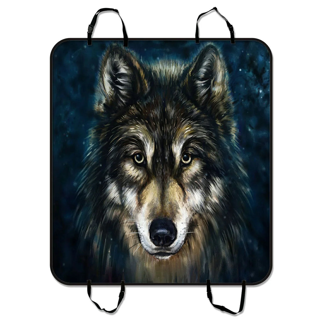Wolf Seat inches Mat Brave 54x60 Trucks Cars Pet Black SUV and Car Cargo Trunk Car GCKG Mat Dog Cover For Hammock Seat Mat
