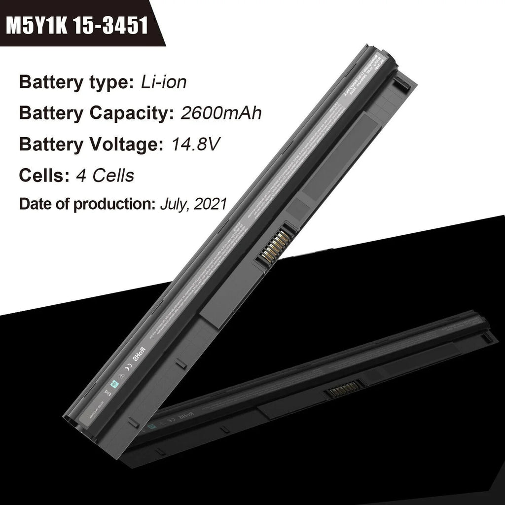 2 5000 14 40WH Series Inspiron 17 M5Y1K Dell for 15 3000 Batteries 14.8V US