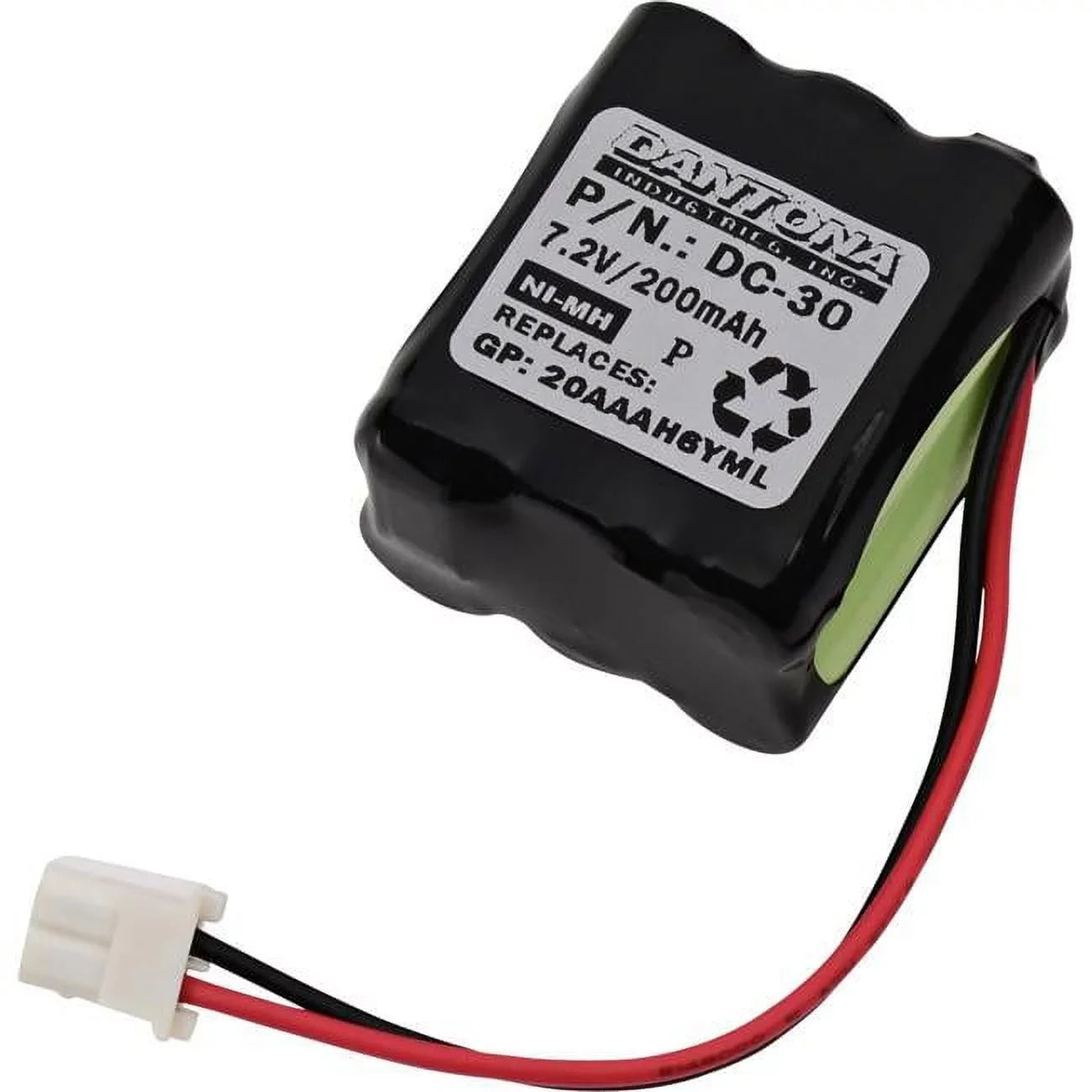 Battery Collar 7.2V Metal 200 for Dantona GP-20AAAAH6YML Dog Nickel DC-30 Hydride mAh &