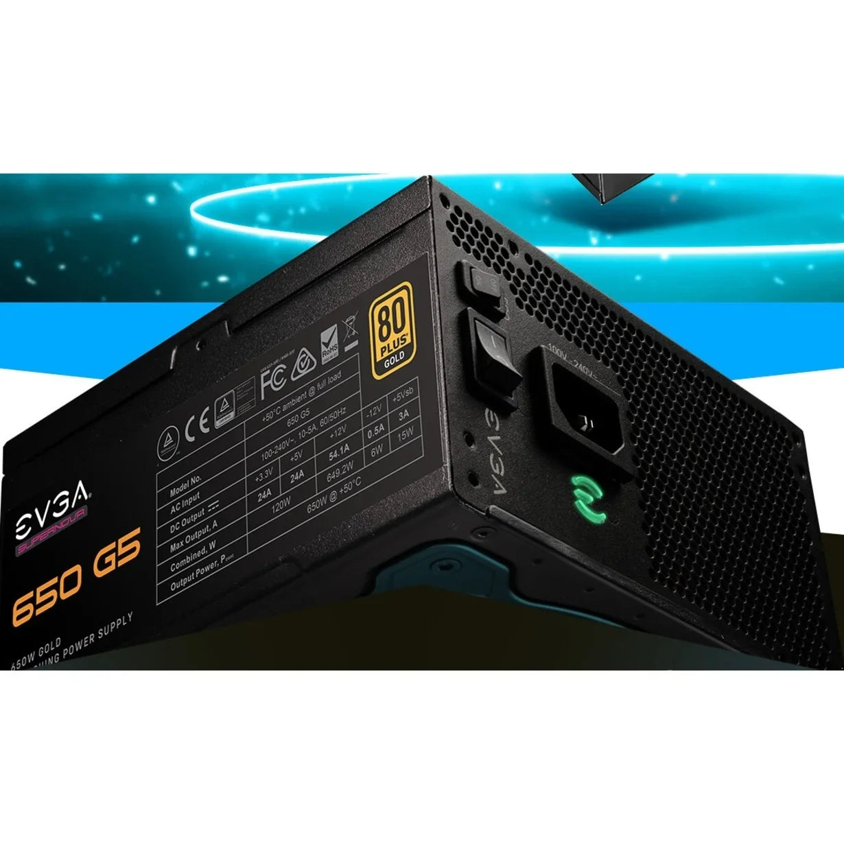 Eco Mode EVGA Includes 80 Power 10 Warranty, Gold ON 650 Fan, Size, 650W, 150mm Plus Tester, Fully G5, Compact FDB Year Modular, SuperNOVA with Power Supply Self 220-G5-0650-X1