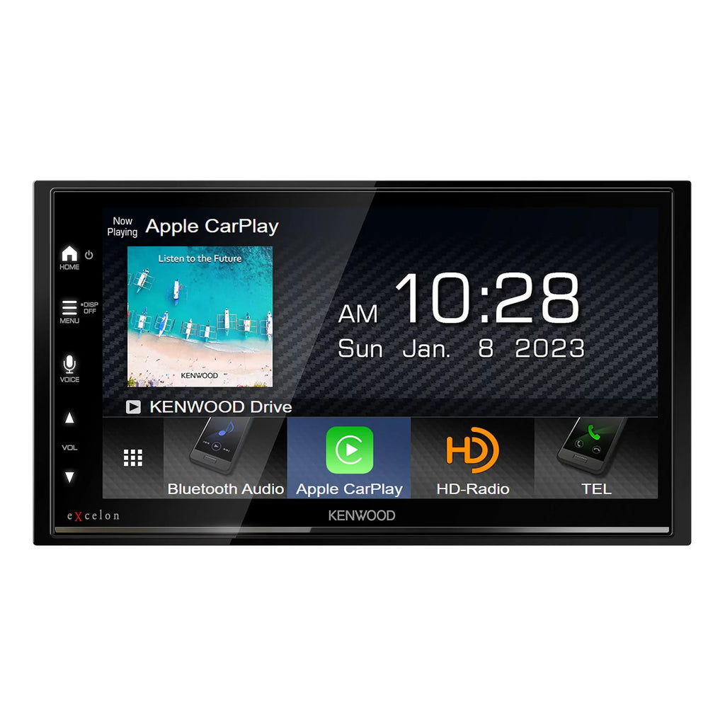 Receiver Kenwood DMX709S View Rear MultiMedia Plate with CMOS-320LP with Multi-Angle Camera License Mounting