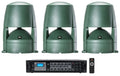 Outdoor + Landscape 88M 70v Speakers JBL 8" (3) Commercial Amplifier CONTROL