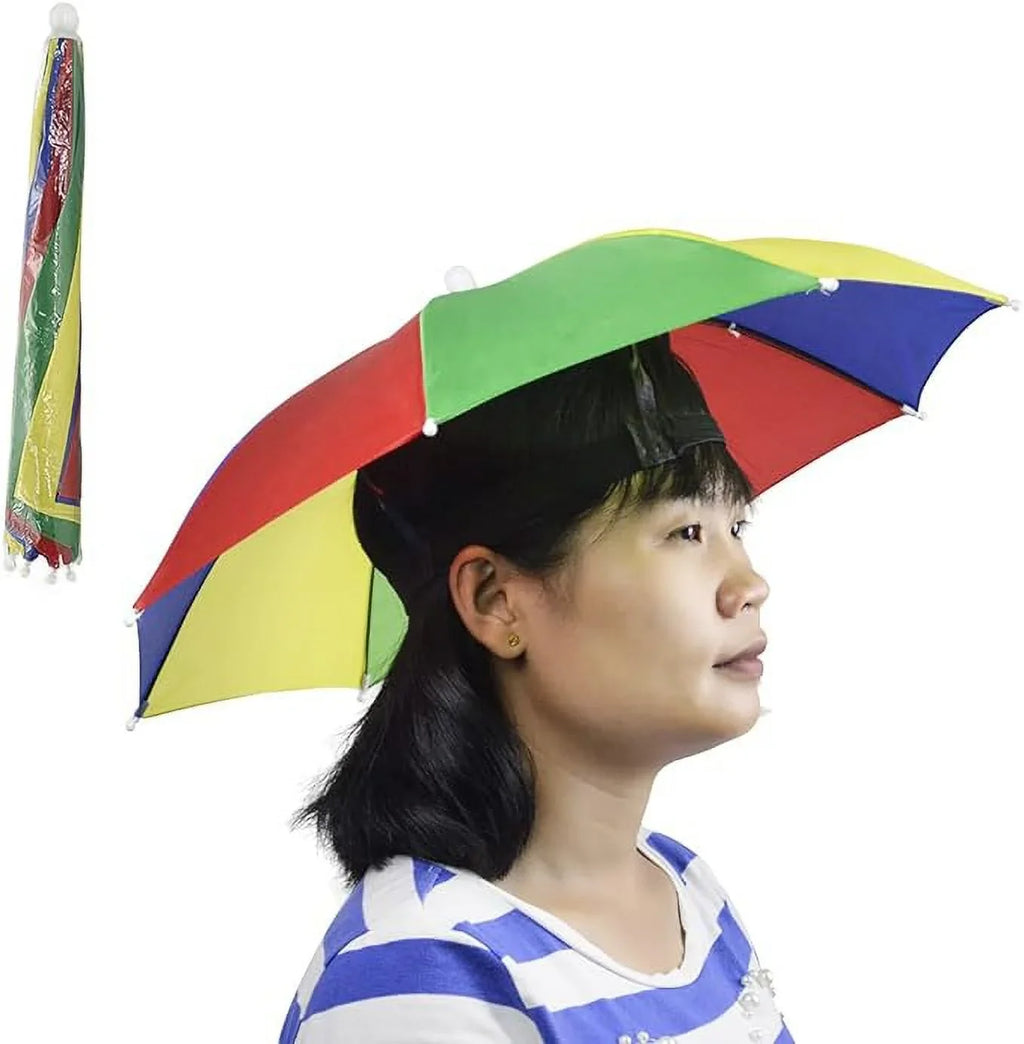 Umbrella 2Pcs) Golf Fishing Party and Hat Beach Kids Headwear (WatermelonRed NEW-Vi Cap for Folding Adult