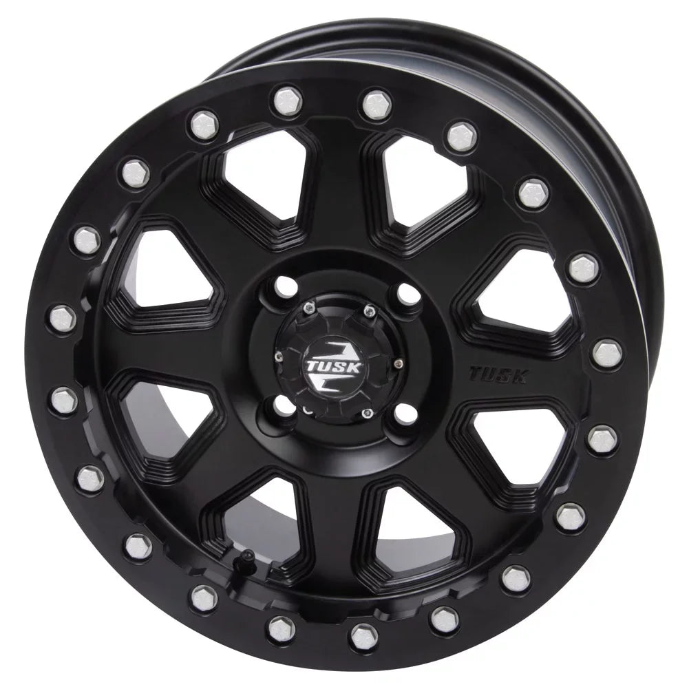 Limited Wheel HD10 4/137 Uinta 14x7 Tusk Pro 2021-2022 Defender 4.0 Can-Am + Beadlock For Matte 3.0 Black