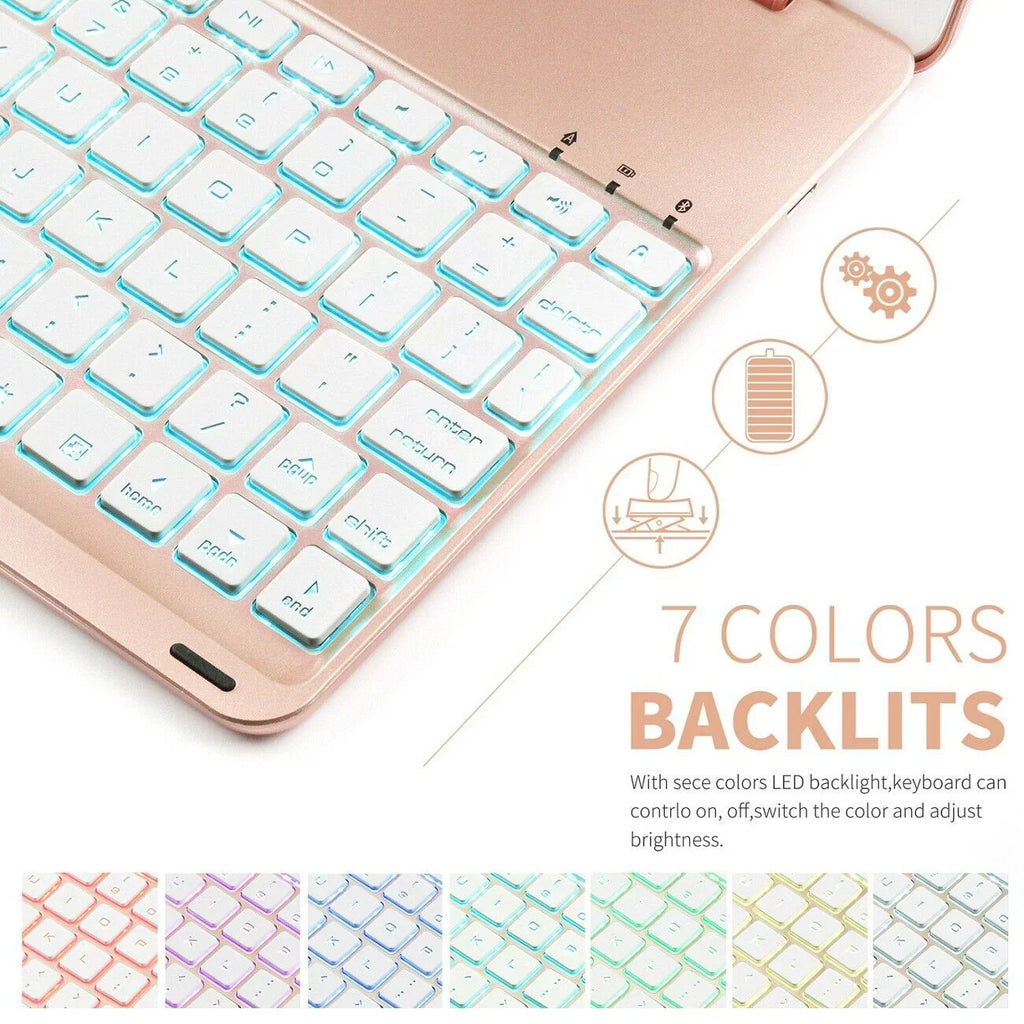 7th Keyboard Gen (2021),(2019) Applicable "Air3 iPad Gen,(2018) , iPad 8th Protective Pro10.5, Smart the Gen with Sleeve Backlight 9th Shell Bluetooth to of