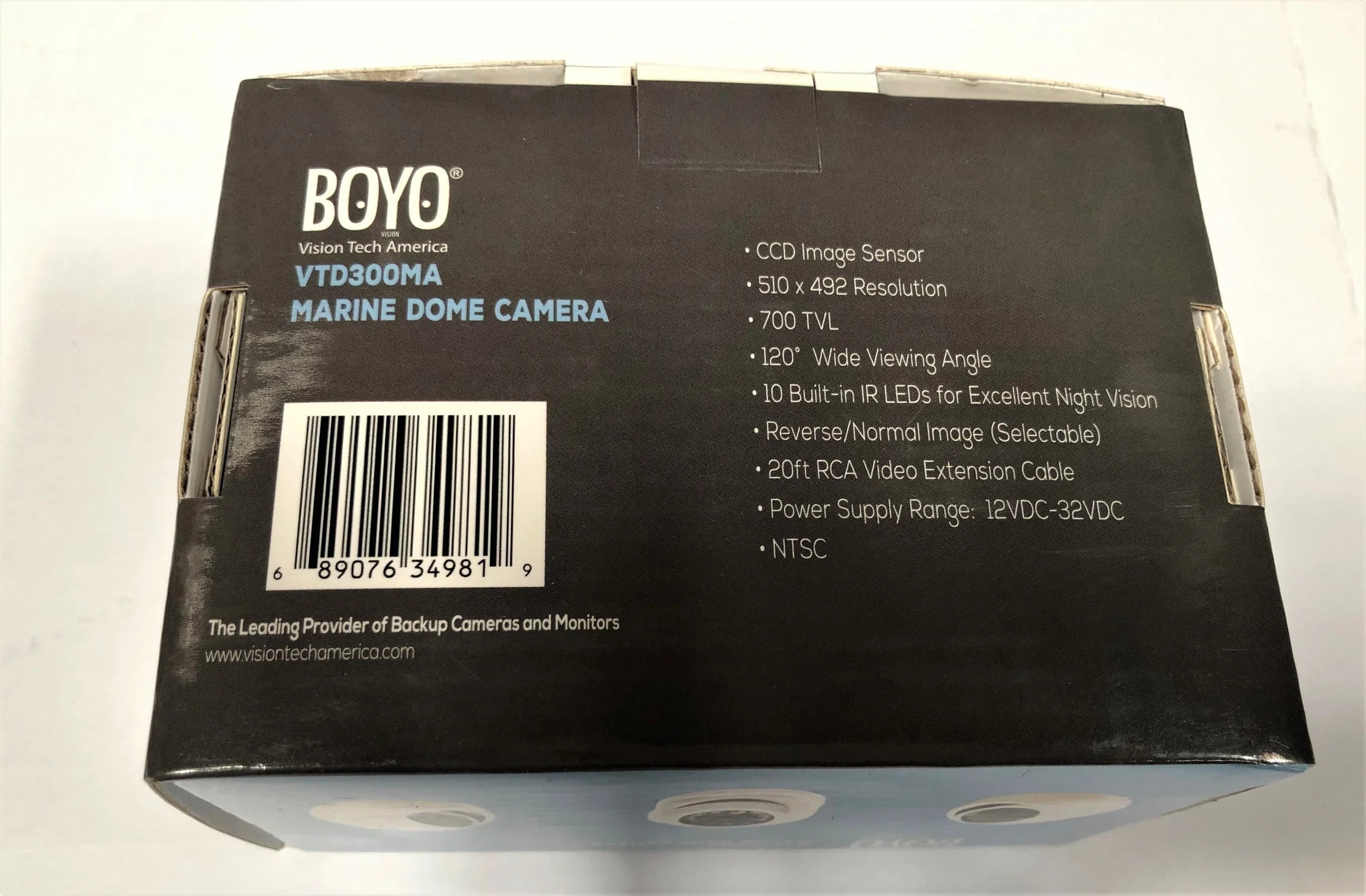 Boyo White with & Tech - Vision Vision Dome Camera BOYVTD300MA Night Marine