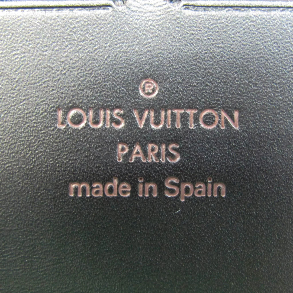 Wallet Men's Organizer Zippy M97025 (bi-fold) Utah Leather (Good) Long Vuitton Louis Pre-Owned Coffee Utah