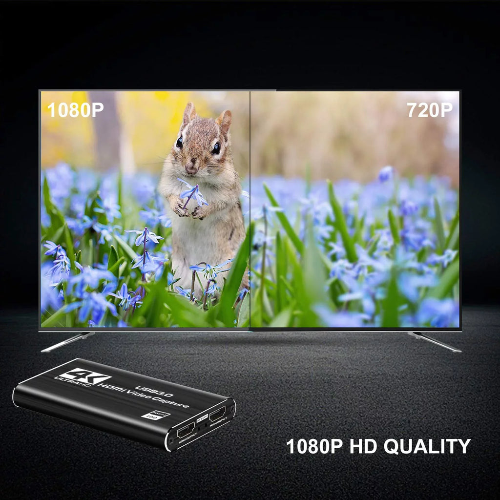 Support Xbox 60HZ Video YouTube OS Twitch System Windows Game OBS to Use Capture X Streaming for USB3.0 HDMI Game and Device One ANSTEN Linux Card, Capture 4K PS4 Recording