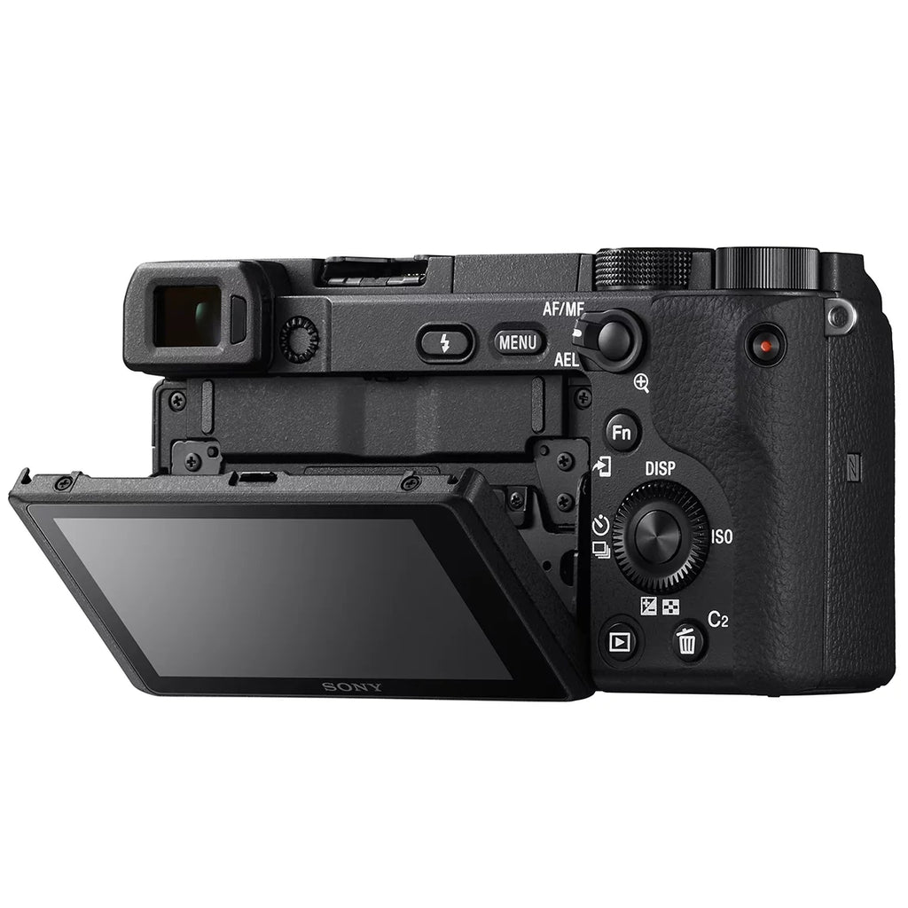 Editing Lens Camera Filter OSS with 0.43x Kit Telephoto + a6400 and Wide Sony f/3.5-5.6 Deco (Black) Gear ILCE-6400L/B 2.2X Lens 4K Bundle Power Set Case & 16-50mm Battery Angle Extra Mirrorless