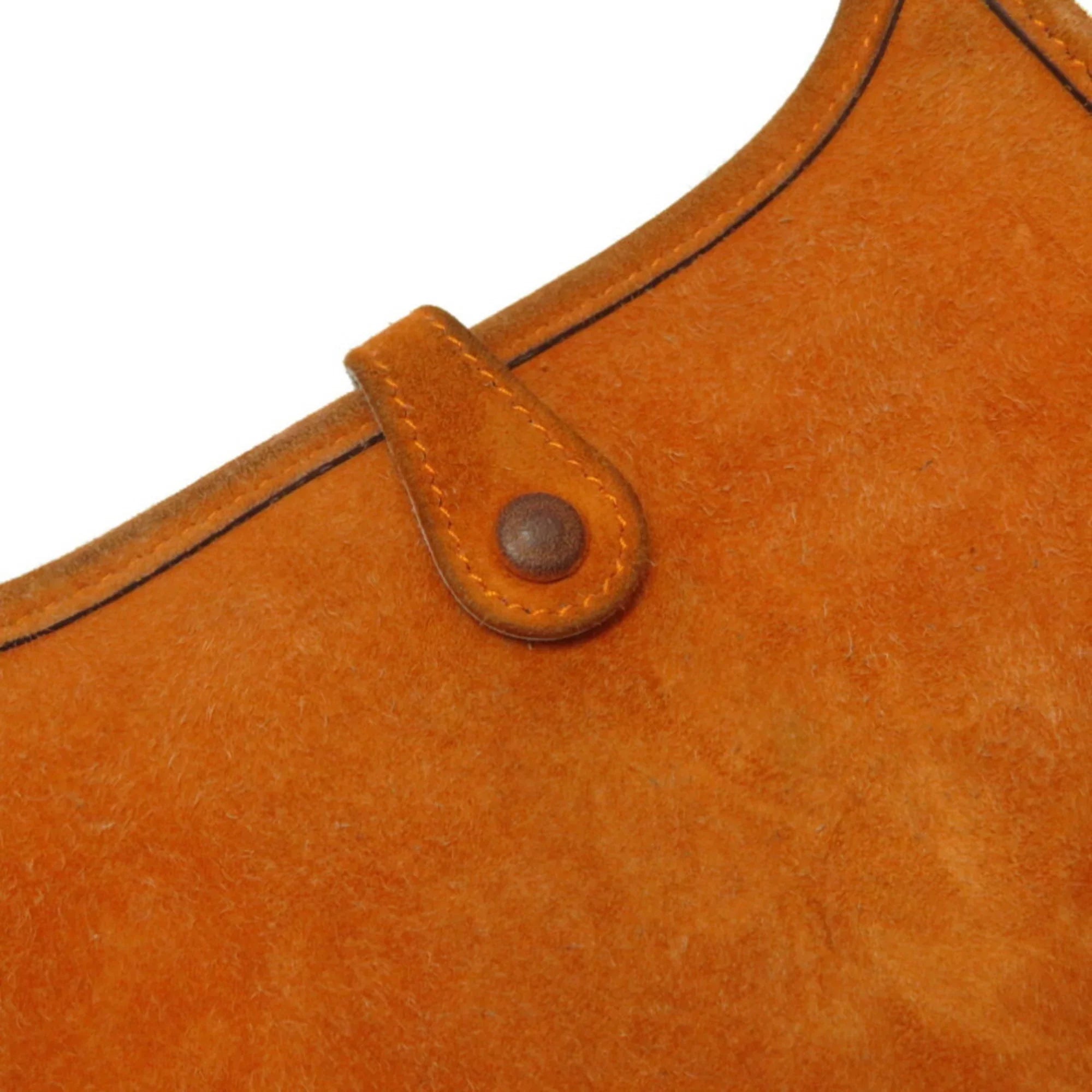 Hermes Bag Orange (Fair) H Pre-Owned TPM 0069HERMES Shoulder Engraved ¡õ Evelyn Dobris