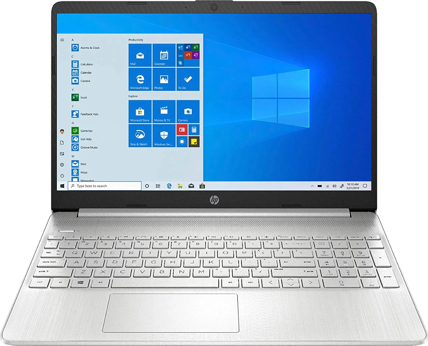 Refurbished Laptop 15.6" 256GB i3-1125G4 W10H SSD 15-dw3163st 8GB Silver HP 393P4UA