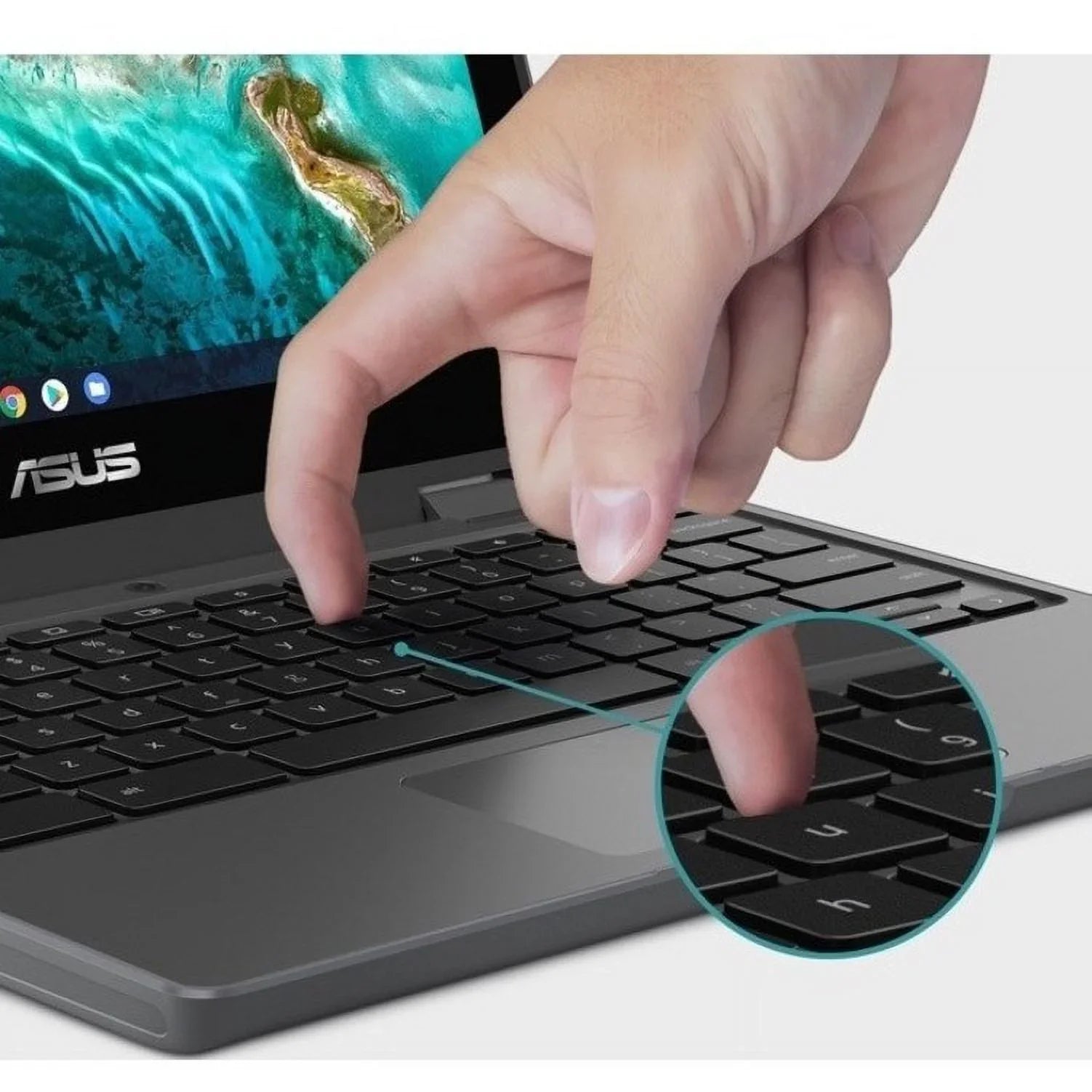 Flip ChromeOS, Chromebook 11.6" Touchscreen, CR1100FKA-YZ184T Intel 64GB Asus Celeron SSD, N5100,