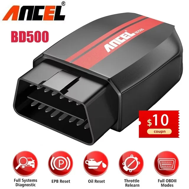 Skoda EPB Scanner Reset Throttle BD500 Code Tool Fits Learning Oil VAG Systems Audi Diagnostic Automotive Bluetooth Wireless Vehicles Check VW Reset Car All Ancel for Scanner Reader Seat Scan OBD2